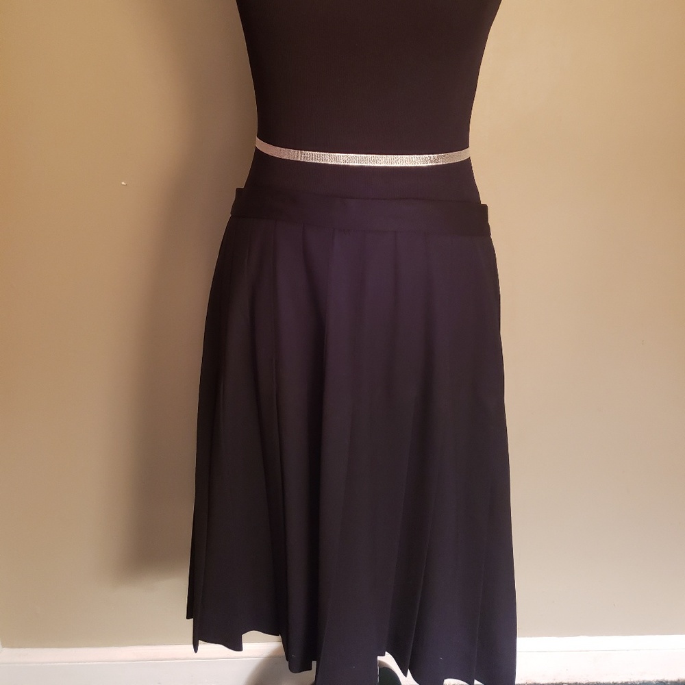 Black Pleated Skirt